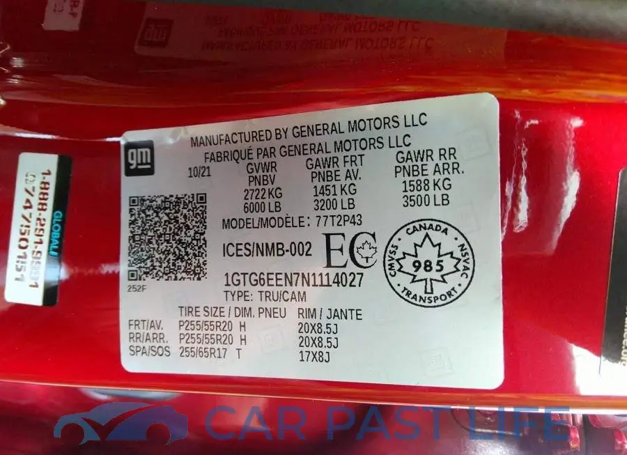 1GTG6EEN7N1114027# 9
