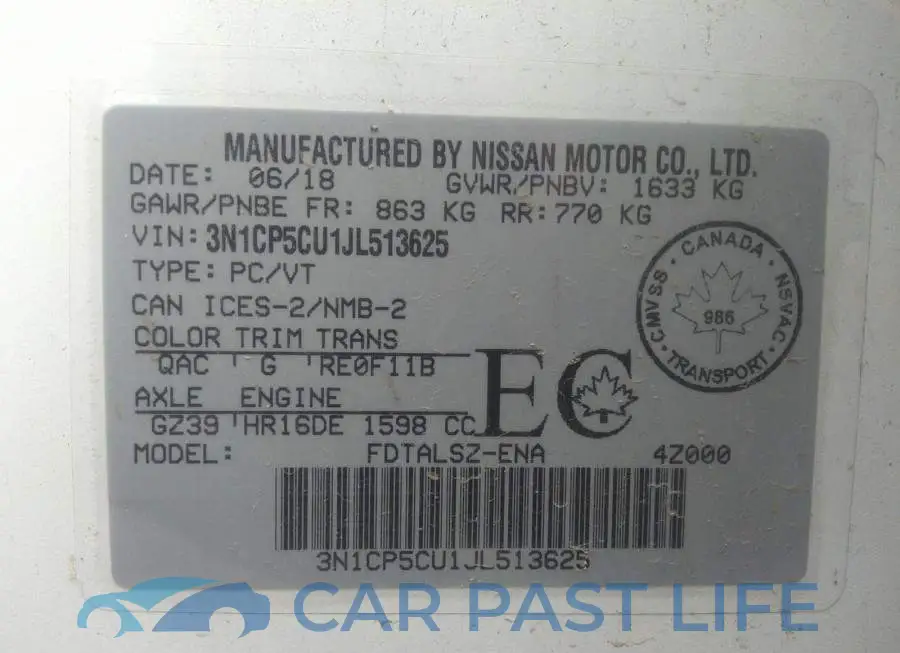 3N1CP5CU1JL513625# 9