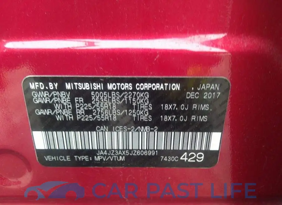 JA4JZ3AX5JZ606991# 9