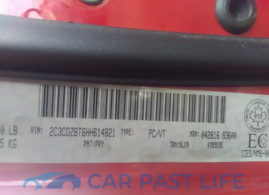 2C3CDZBT6HH614821# 9