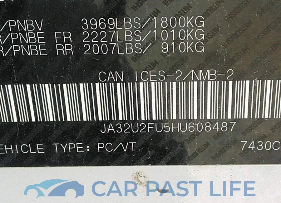 JA32U2FU5HU608487# 9