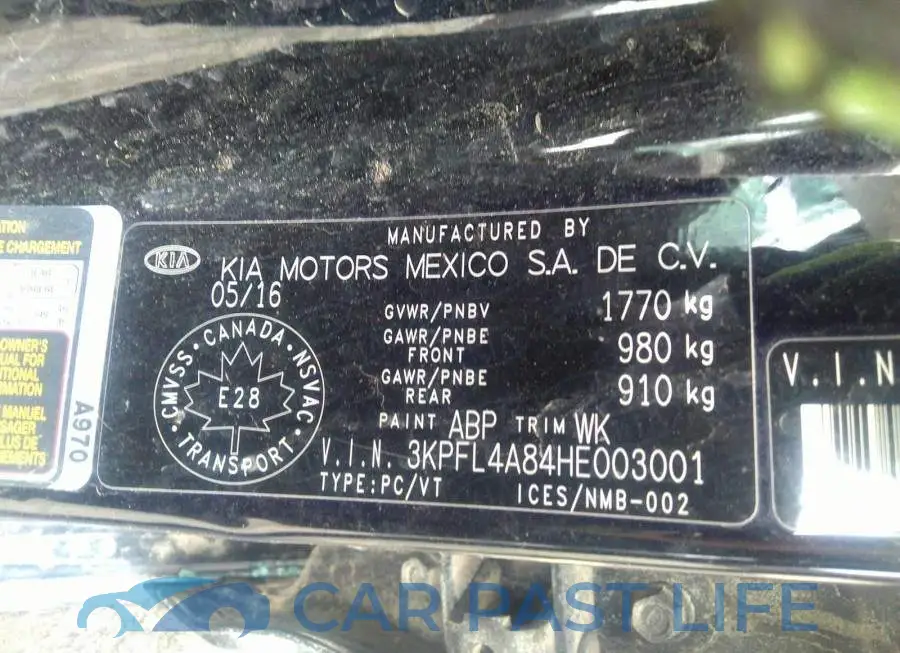 3KPFL4A84HE003001# 9