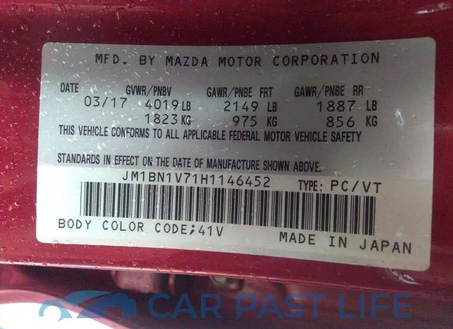 JM1BN1V71H1146452# 9