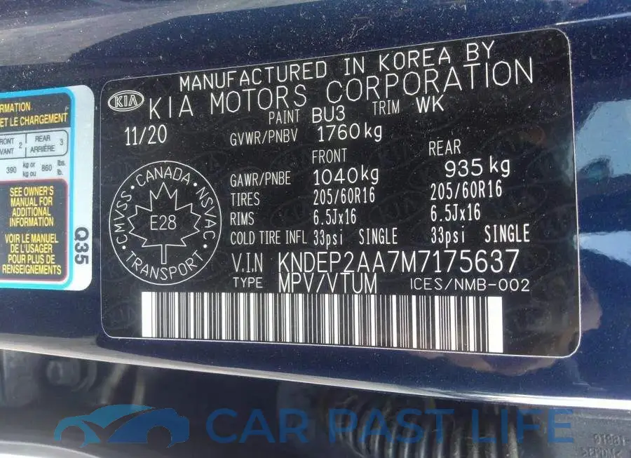 KNDEP2AA7M7175637# 9