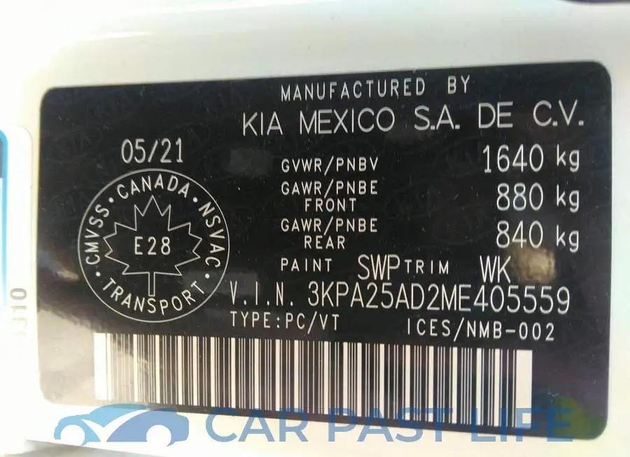 3KPA25AD2ME405559# 9