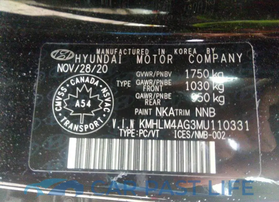 KMHLM4AG3MU110331# 9