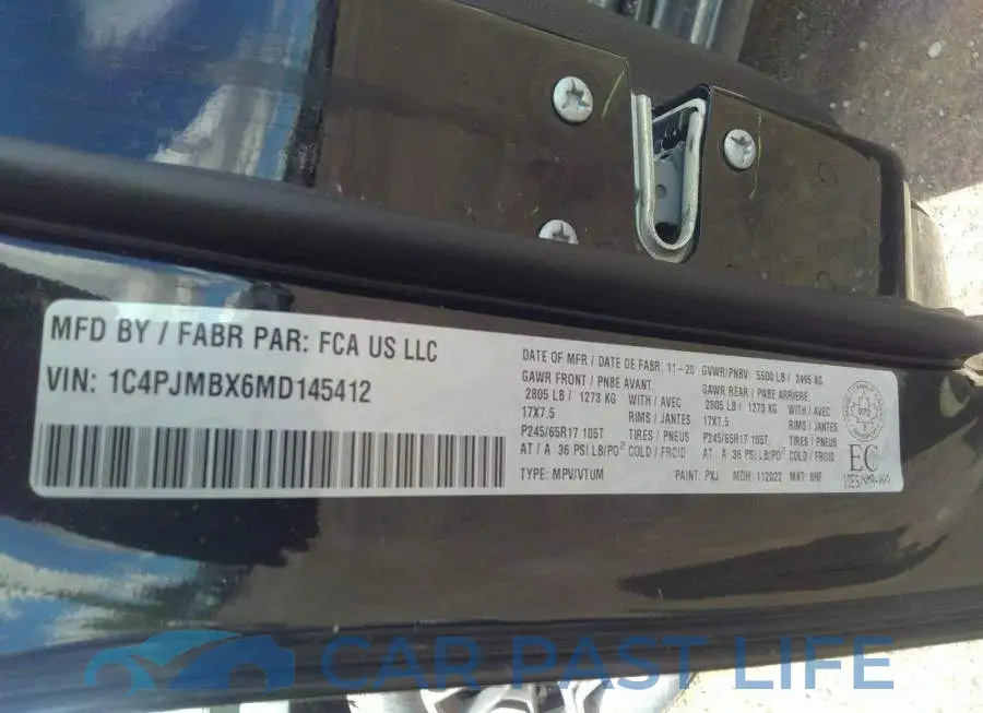 1C4PJMBX6MD145412# 9