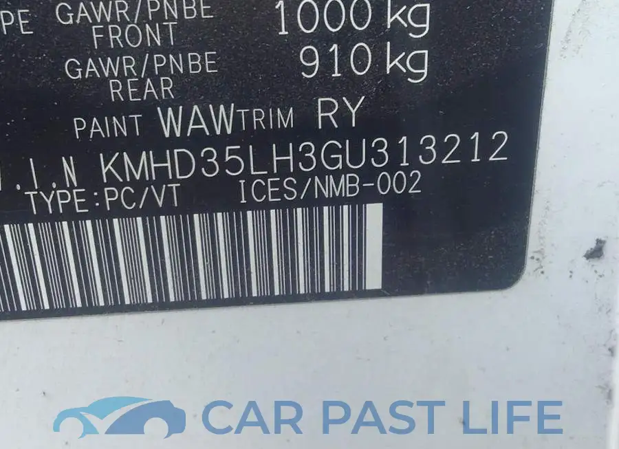 KMHD35LH3GU313212# 9