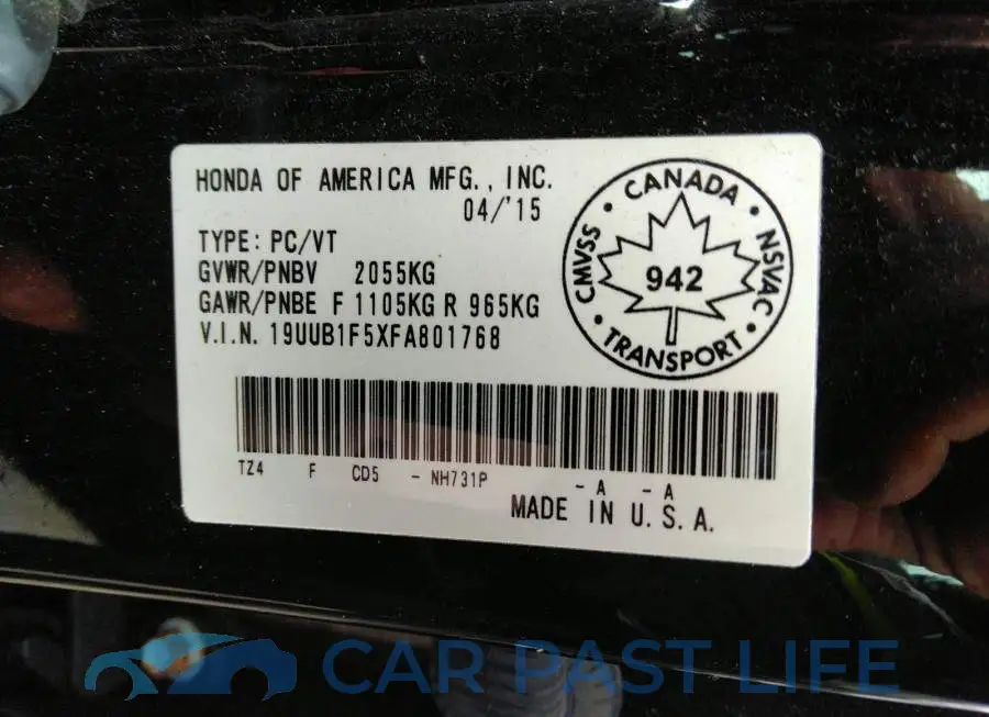 19UUB1F5XFA801768# 9