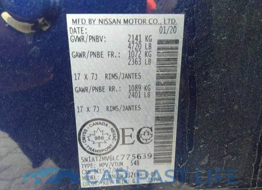 5N1AT2MV6LC775639# 9