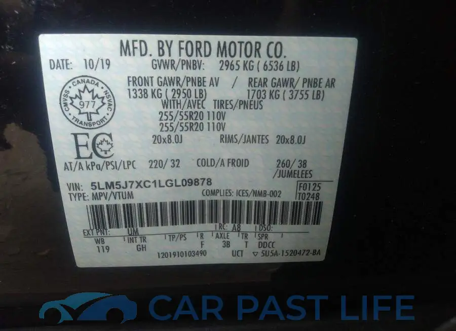 5LM5J7XC1LGL09878# 9