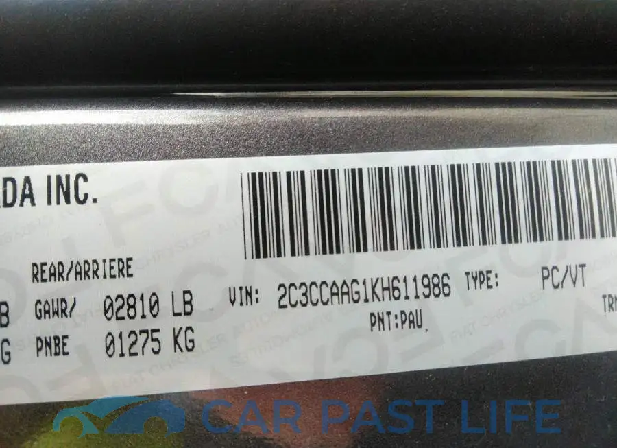 2C3CCAAG1KH611986# 9