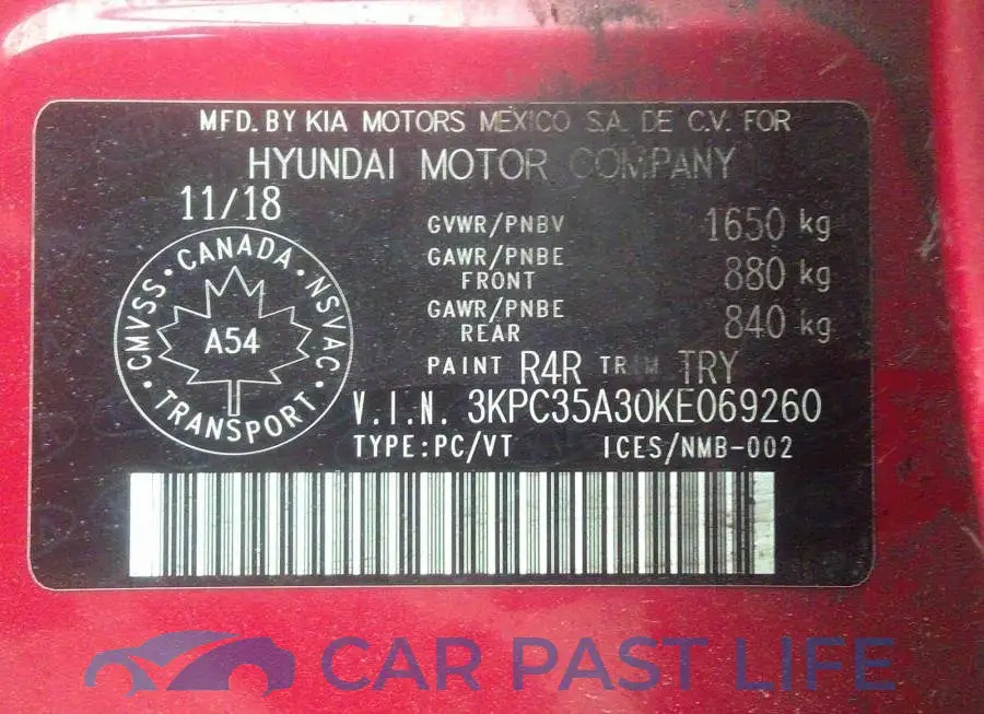 3KPC35A30KE069260# 9