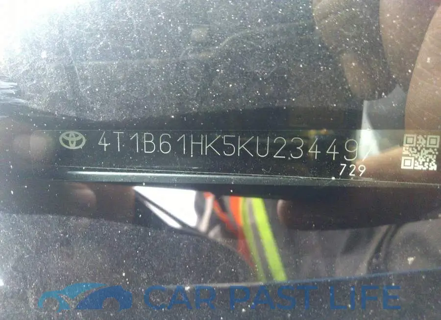 4T1B61HK5KU234497# 9