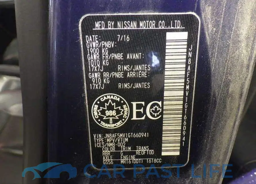 JN8AF5MV1GT660941# 12