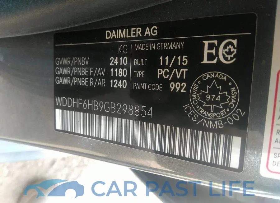 WDDHF6HB9GB298854# 9