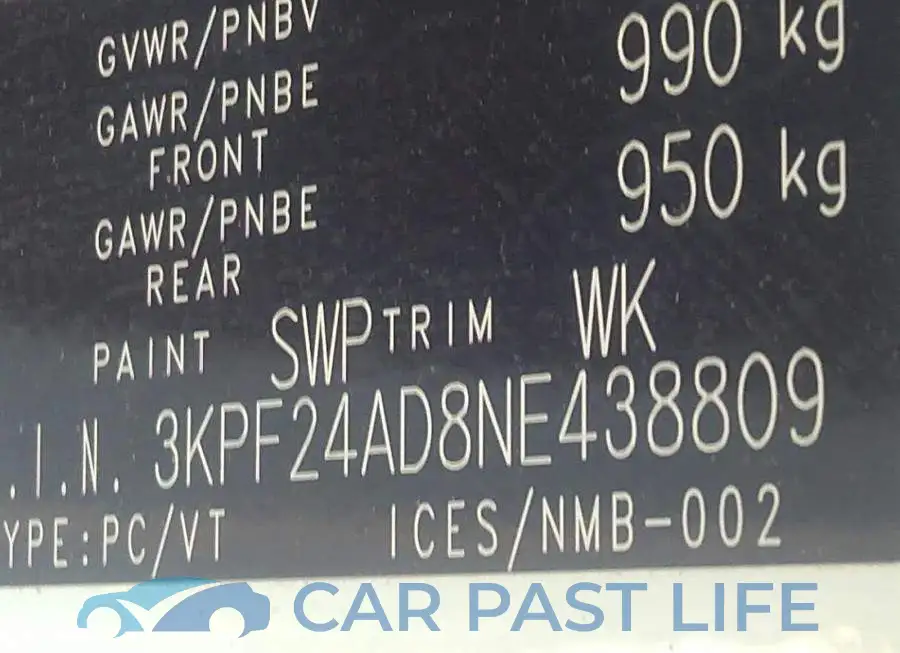 3KPF24AD8NE438809# 9