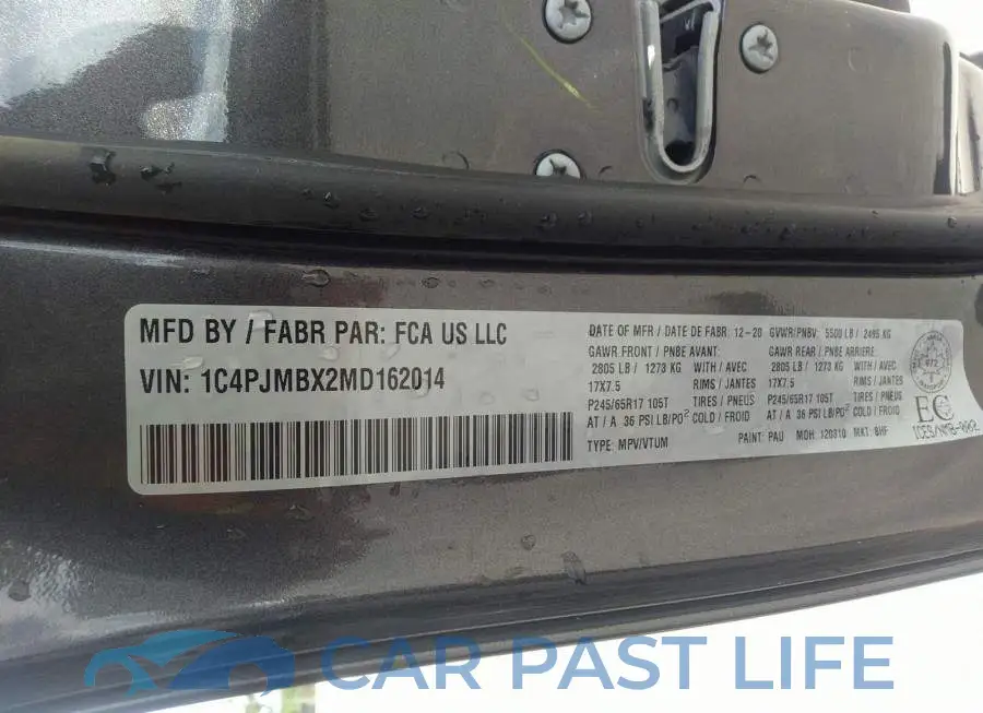 1C4PJMBX2MD162014# 9