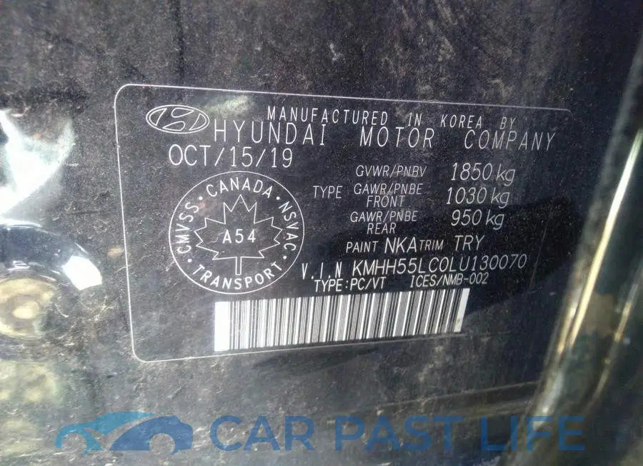 KMHH55LC0LU130070# 9