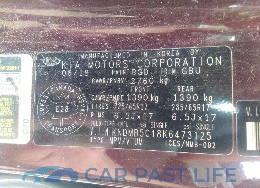 KNDMB5C18K6473125# 9