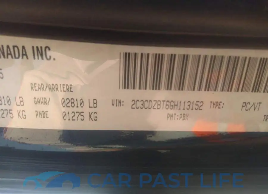 2C3CDZBT6GH113152# 9