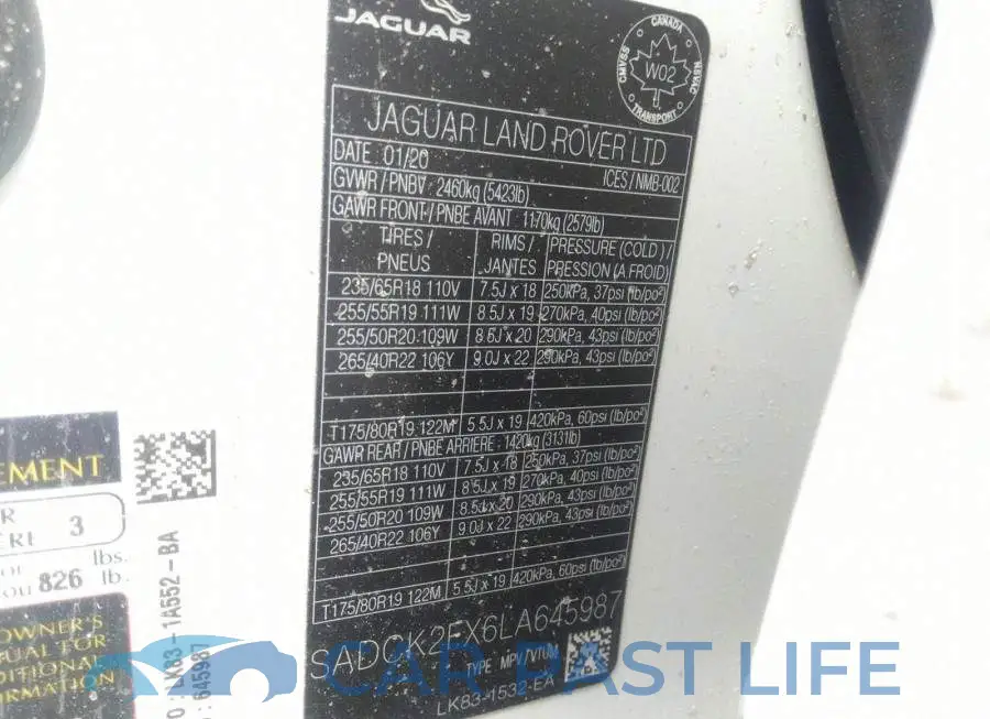 SADCK2FX6LA645987# 9