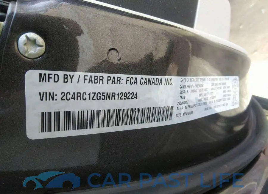 2C4RC1ZG5NR129224# 9
