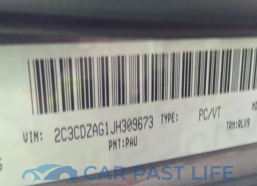 2C3CDZAG1JH309673# 9
