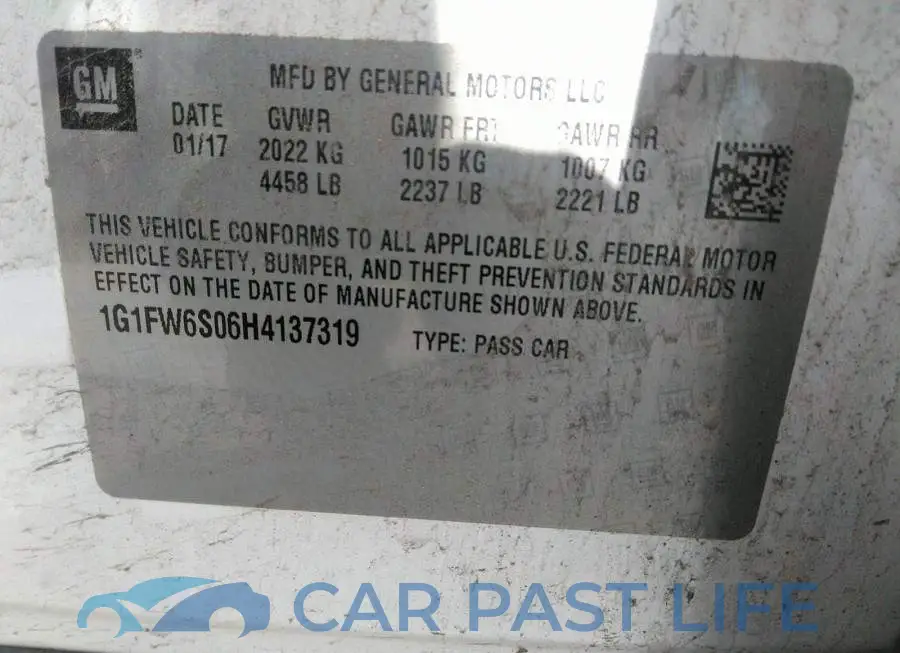 1G1FW6S06H4137319# 9