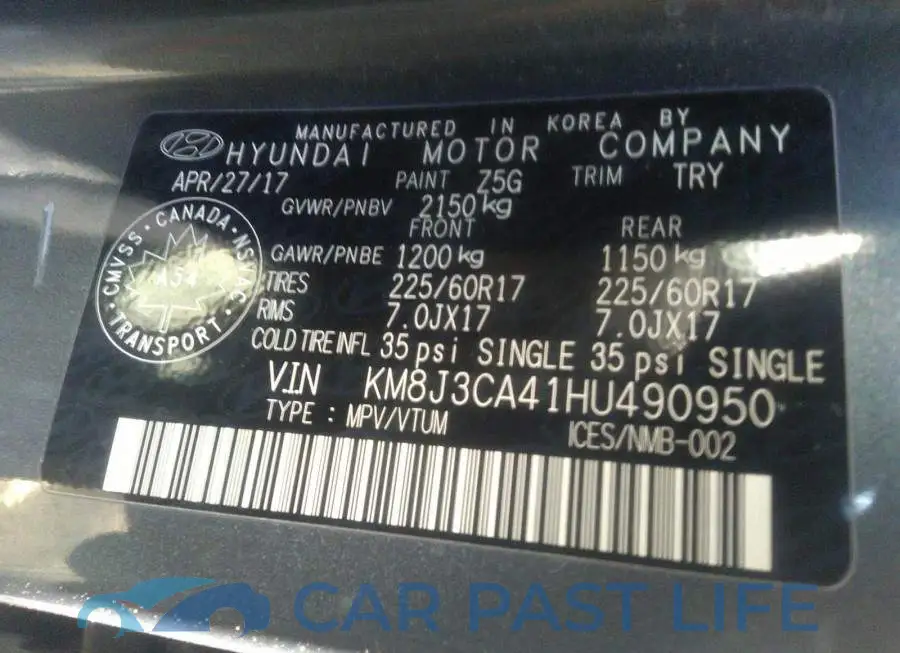 KM8J3CA41HU490950# 9