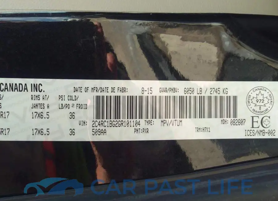 2C4RC1BG2GR101104# 9