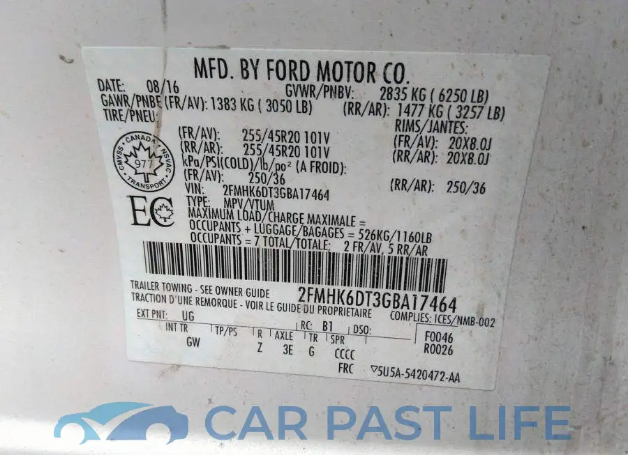 2FMHK6DT3GBA17464# 9