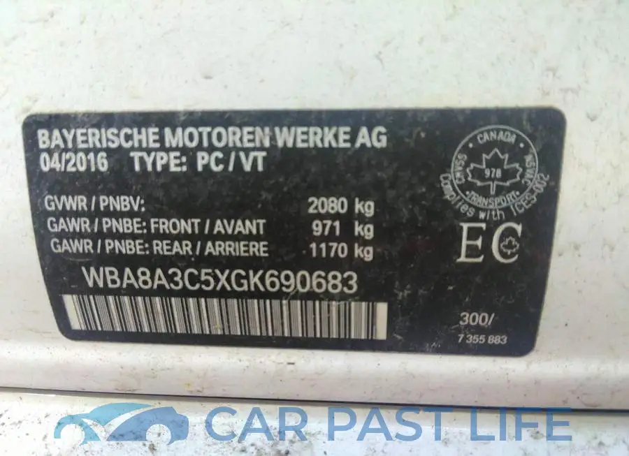 WBA8A3C5XGK690683# 9