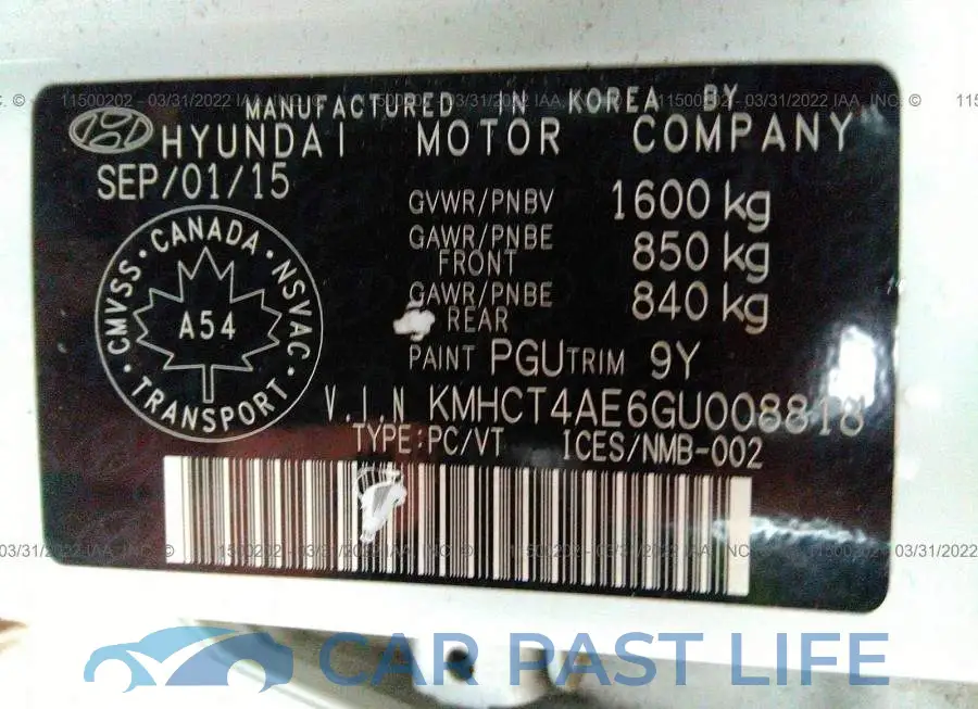 KMHCT4AE6GU008818# 9