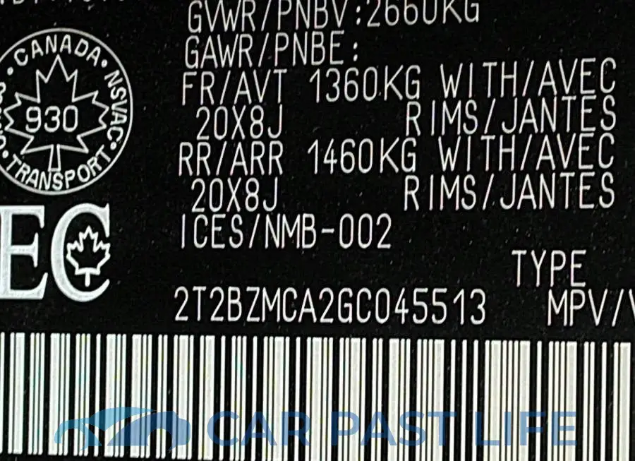 2T2BZMCA2GC045513# 9