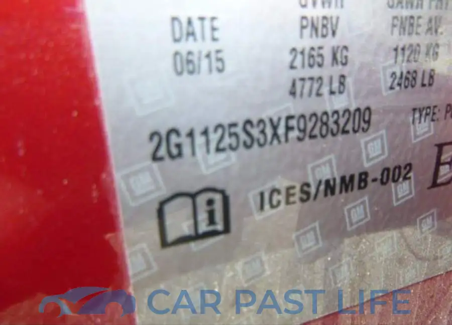 2G1125S3XF9283209# 9