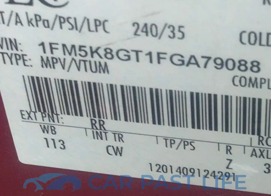 1FM5K8GT1FGA79088# 9