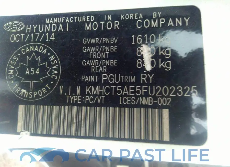 KMHCT5AE5FU202325# 9