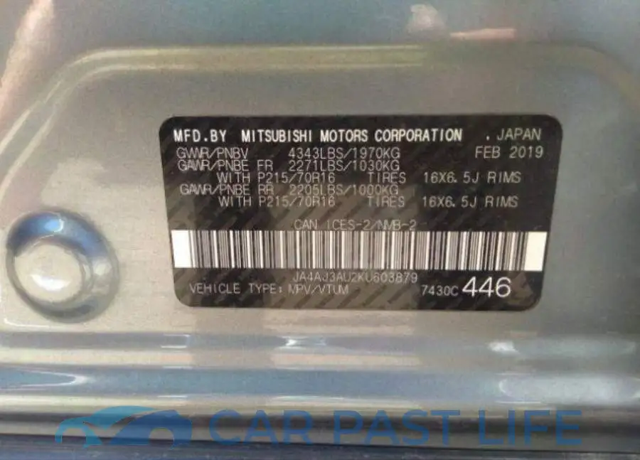 JA4AJ3AU2KU603879# 9