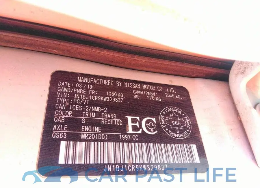 JN1BJ1CR9KW329837# 9