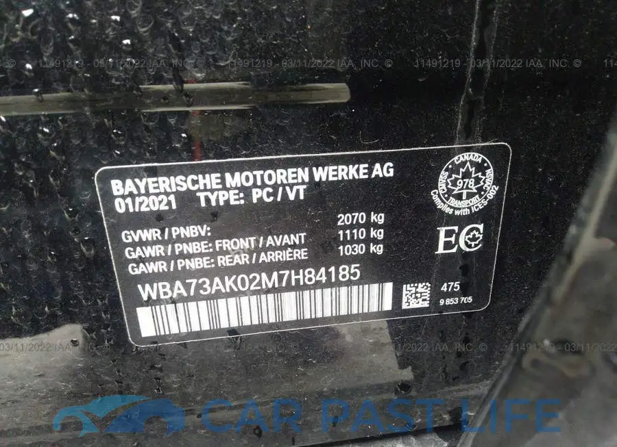 WBA73AK02M7H84185# 9