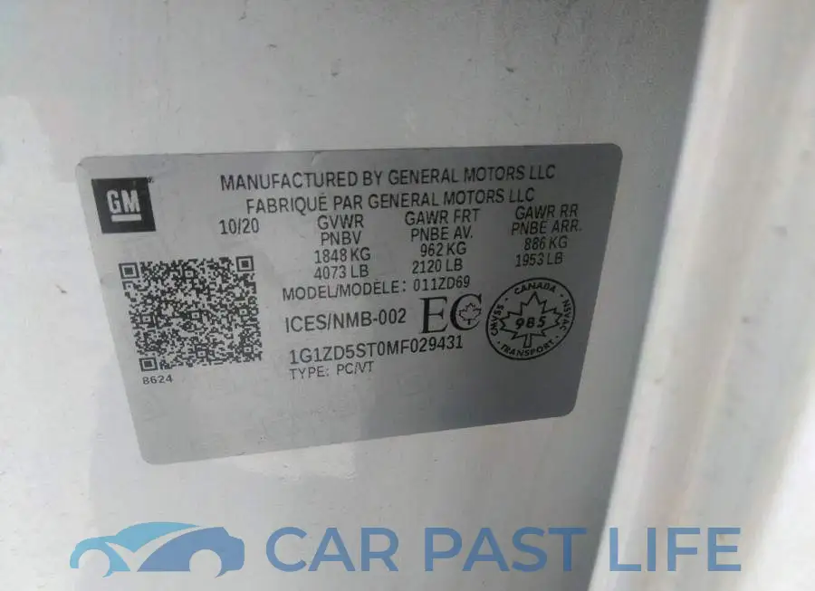 1G1ZD5ST0MF029431# 9