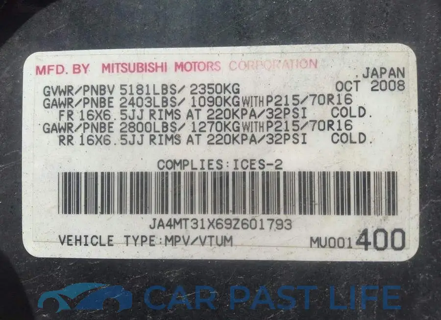 JA4MT31X69Z601793# 9