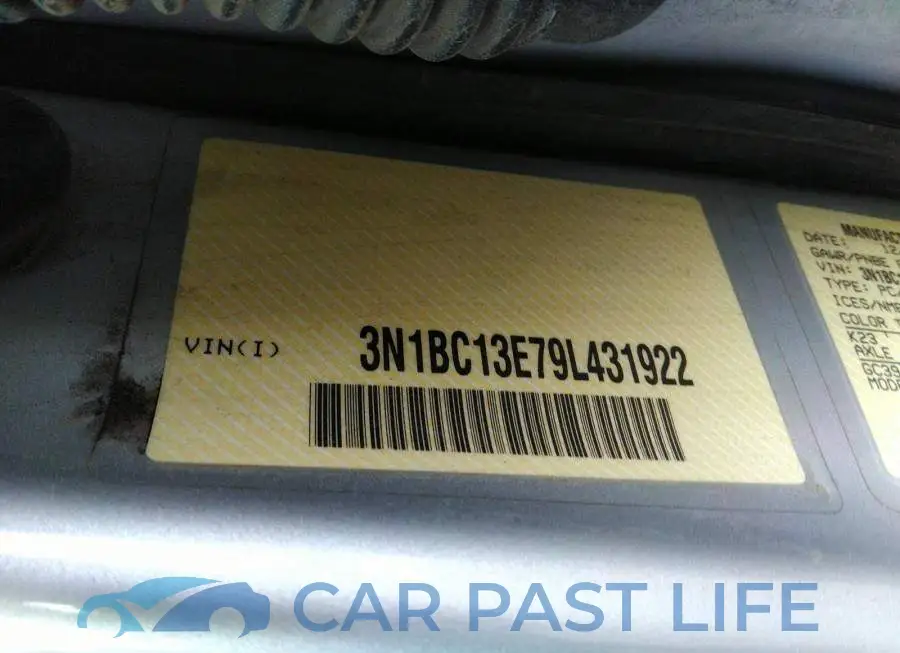 3N1BC13E79L431922# 9