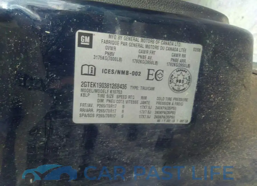 2GTEK190381268436# 9
