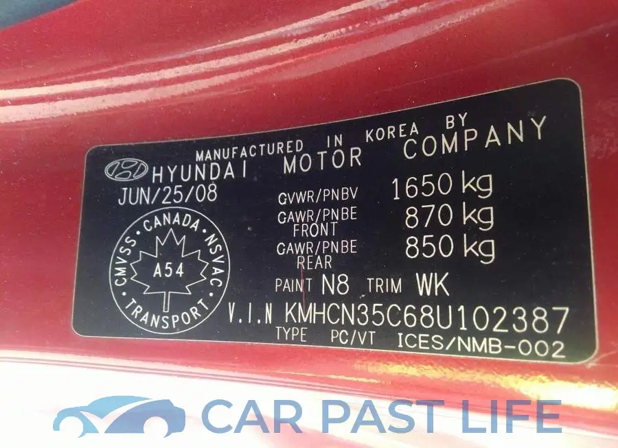 KMHCN35C68U102387# 9