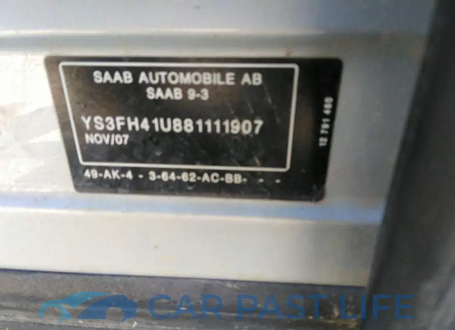 YS3FH41U881111907# 9