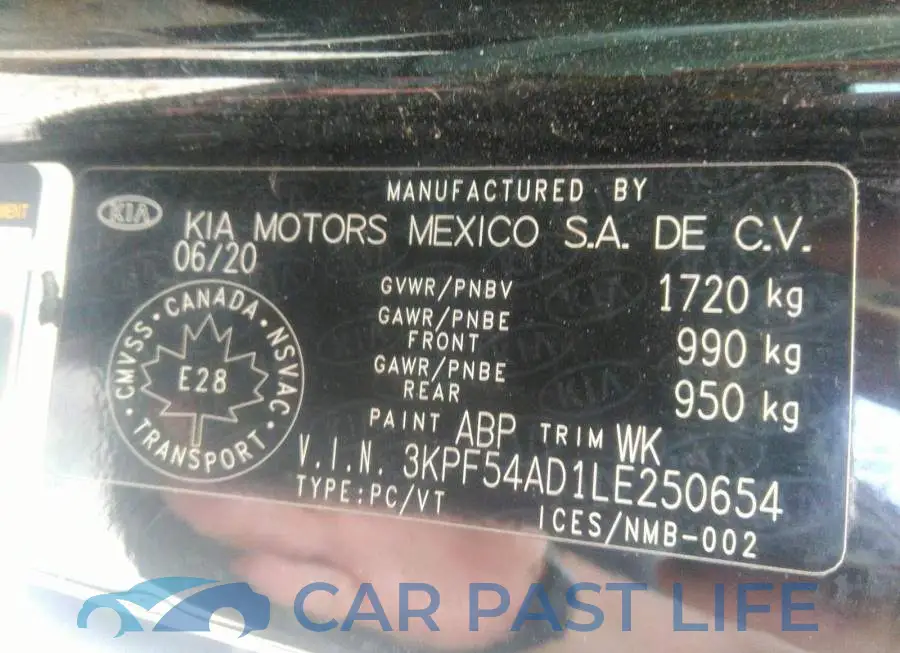 3KPF54AD1LE250654# 9