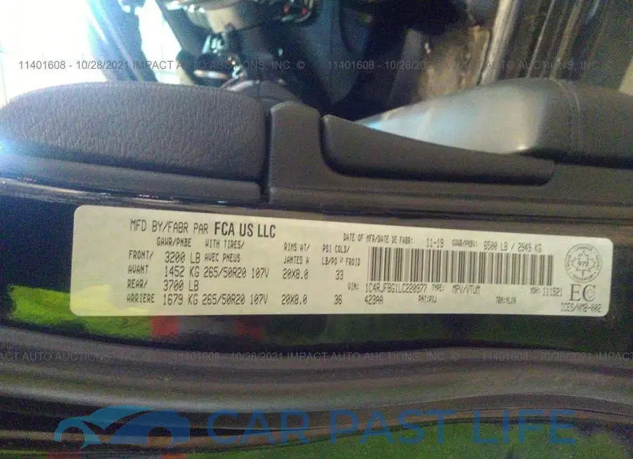1C4RJFBG1LC220977# 9