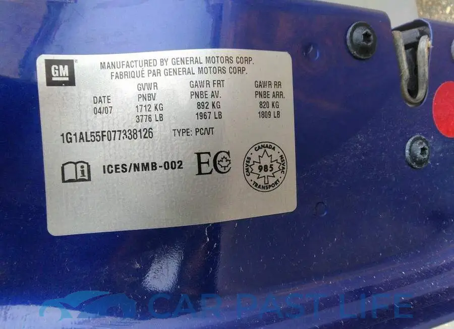 1G1AL55F077338126# 9